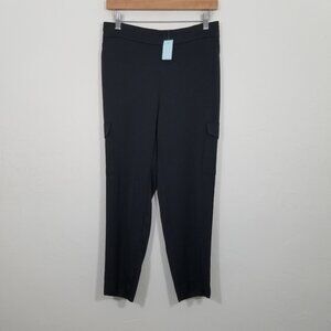 NWT LOFT Petite Cargo Pants Black Size SP